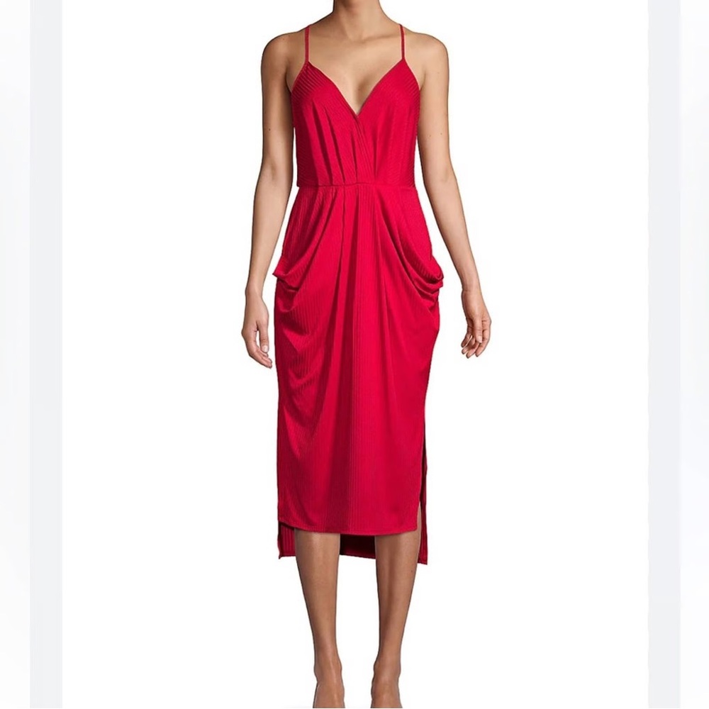 NWT BCBGeneration Faux Wrap Midi Dress